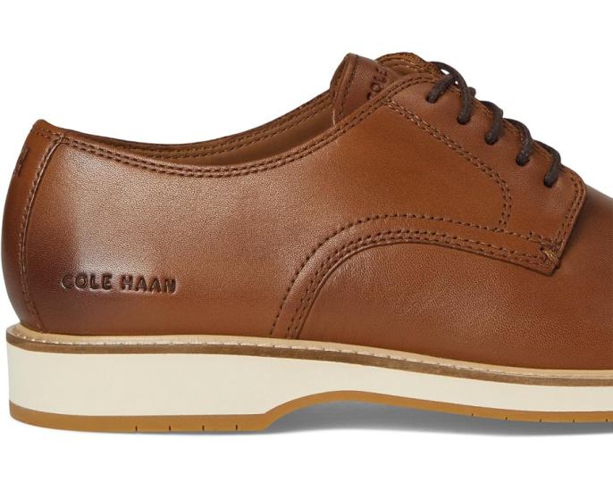 Туфли Cole Haan Morse Grand Plain Toe Oxfords с гладким носком и двойной строчкой