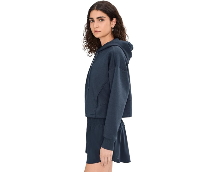 Худи Beyond Yoga Softspring Full Zip с капюшоном и плотной текстурой