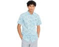 Hurley Lido Stretch Рубашка с коротким рукавом и карманом для очков