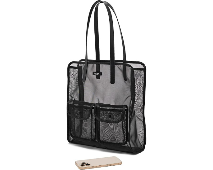 Сумка-тоут Kate Spade New York Breezy Mesh с передними карманами