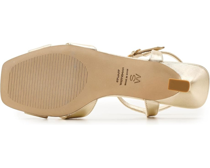 Босоножки Stuart Weitzman Vinnie Sandal 50 на каблуке kitten heel