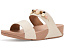 Шлепанцы FitFlop Lulu Beaded Slides с бисером черного цвета