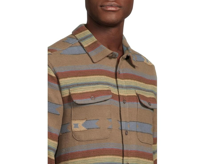 Рубашка RVCA Dayshift Blanket Flannel с длинным рукавом и жаккардовым принтом