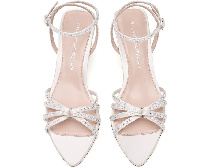 Босоножки Stuart Weitzman Carlyle Sandals 50 с кристаллами