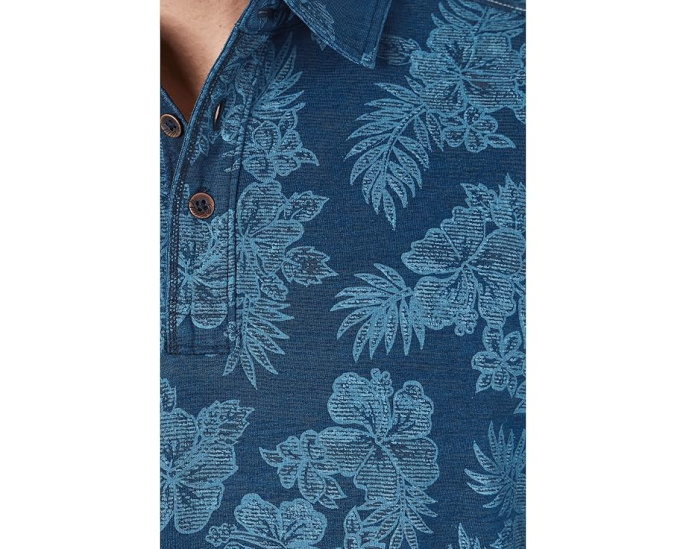 Пижамная рубашка Tommy Bahama Azul Hibiscus с цветочным принтом
