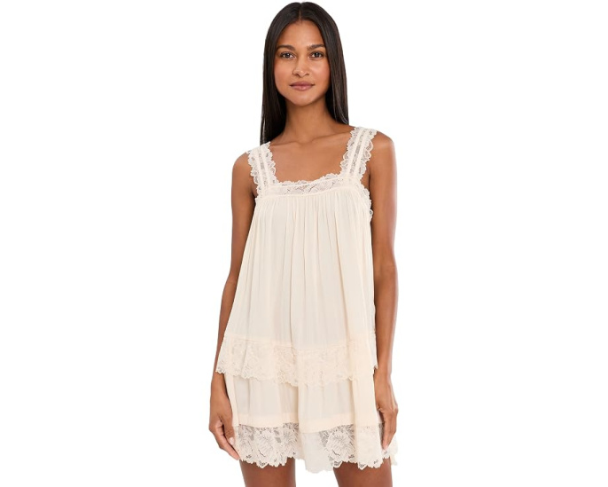 Free People мини платье-комбинация Forever Yours