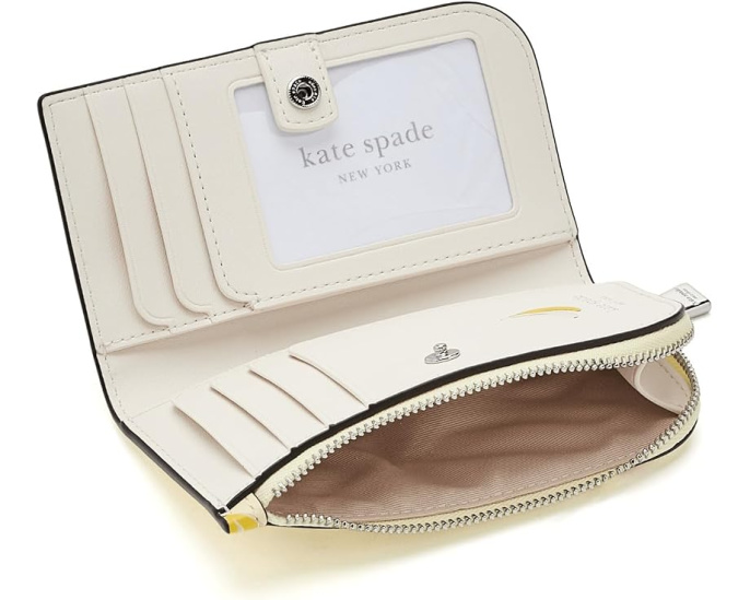 Kate Spade New York кошелек с банановым принтом Devin Banana Small Bifold