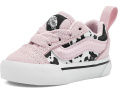 Детские кеды Vans Knu Skool Elastic Lace с коровьим принтом