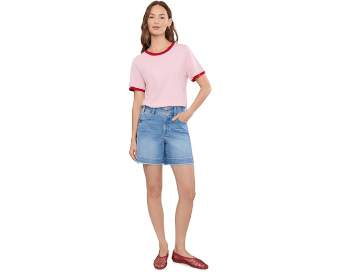 NYDJ шорты Berkyn Relaxed Denim Fray Hem