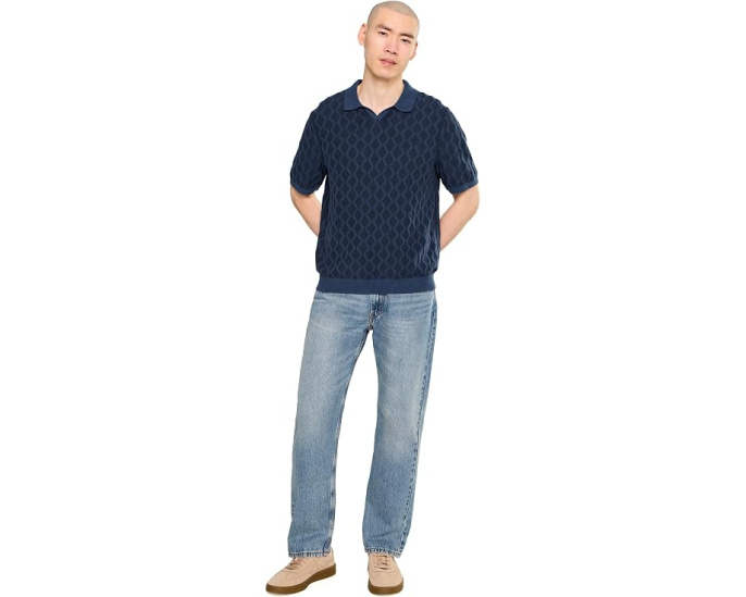 Tommy Bahama поло Ocean Waters Short Sleeve Polo синее Dress