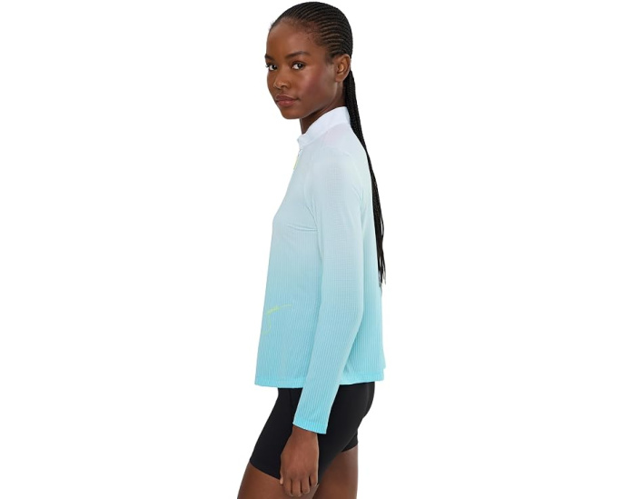 Гольф-топ Jamie Sadock Ombre Stripe Long Sleeve Zip Mock
