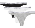 Calvin Klein Стринги Modern Logo 3 шт из мягкого хлопка