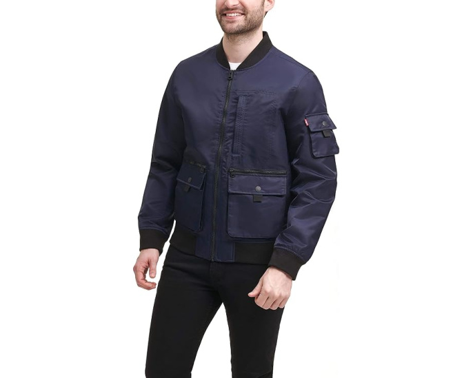 Levi's куртка-бомбер Varsity Trucker из нейлона