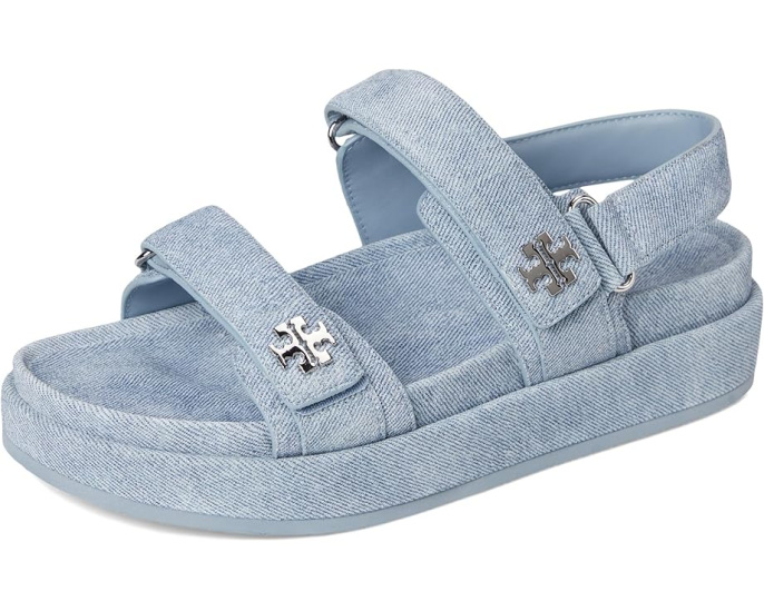 Спортивные сандалии Tory Burch Kira с кожаной стелькой и резиновой подошвой