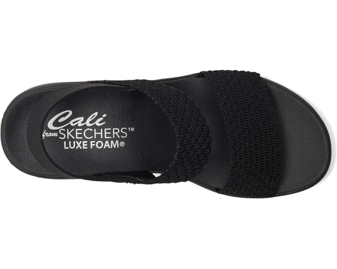 Босоножки Skechers Cali Day на платформе с плетеными резиновыми ремешками
