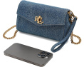 Lauren Ralph Lauren кроссбоди кошелек Washed Denim Tanner из денима