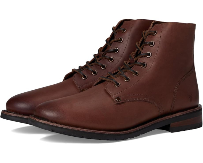 Ботинки Barrett Lace Up из винтажной кожи с круглым носком