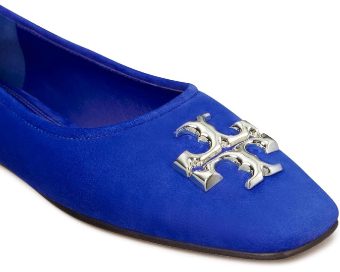 Балетки Tory Burch Eleanor из кожи с квадратным носком