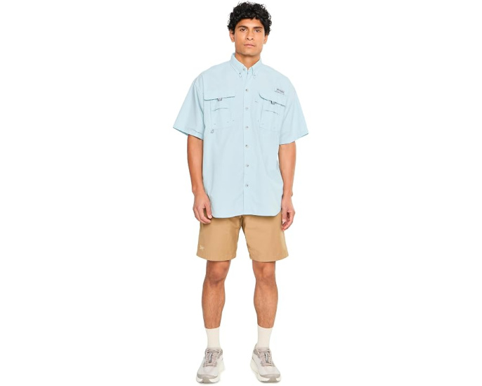 Рубашка Columbia PFG Bahama II с коротким рукавом цвета Light Camel