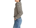 Куртка полузастежка-молния Madewell в полоску