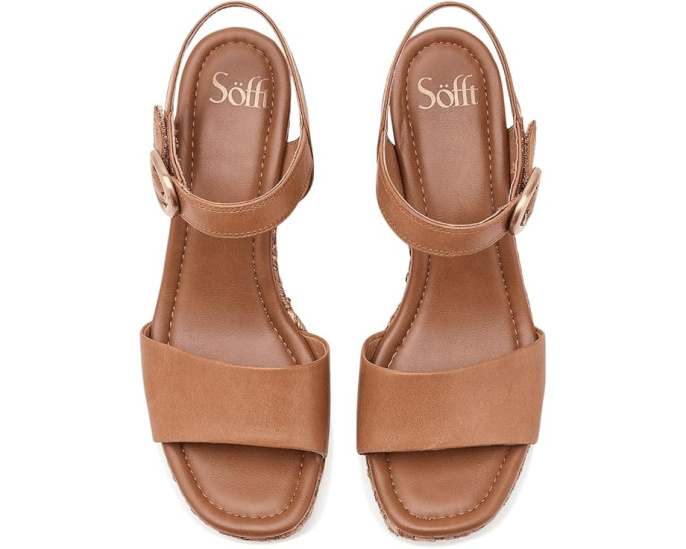 Босоножки Sofft Inez Leather на танкетке