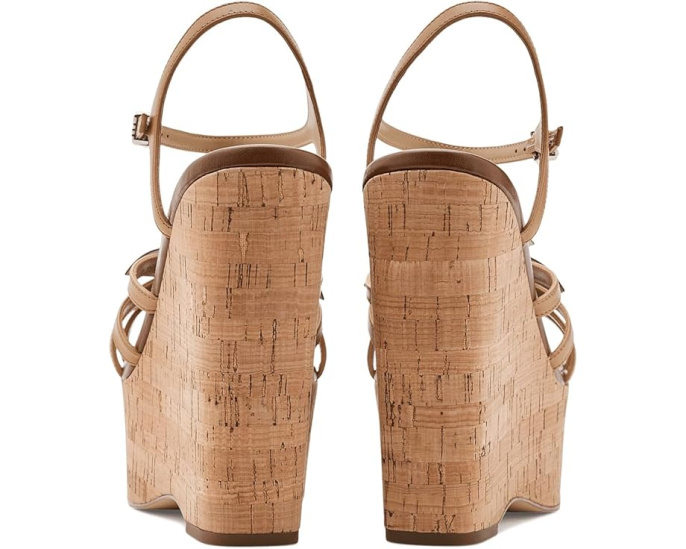 Босоножки MICHAEL Michael Kors Jacie Wedge на танкетке с цветком и ремешком