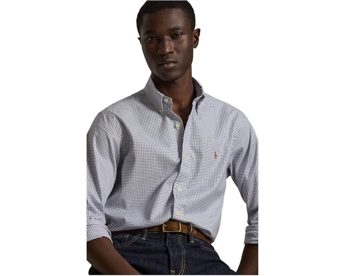 Рубашка-оксфорд Polo Ralph Lauren Performance с влагоотводящими свойствами