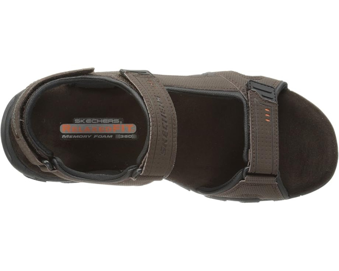 Сандалии SKECHERS Gander Louden с ремешками на липучках и стелькой Memory Foam 360