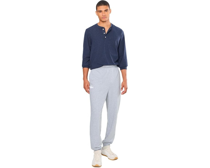 Lacoste Хлопковые флисовые джоггеры для отдыха