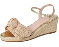 Kate Spade New York сандалии Leandra Raffia на танкетке с регулируемым ремешком