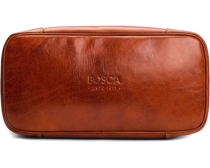Дорожный набор для бритья Dolce Collection от Bosca из кожи