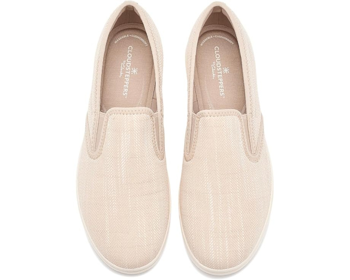 Слипоны Clarks Breezesky Zoe с текстильным верхом и стелькой Cushion Soft
