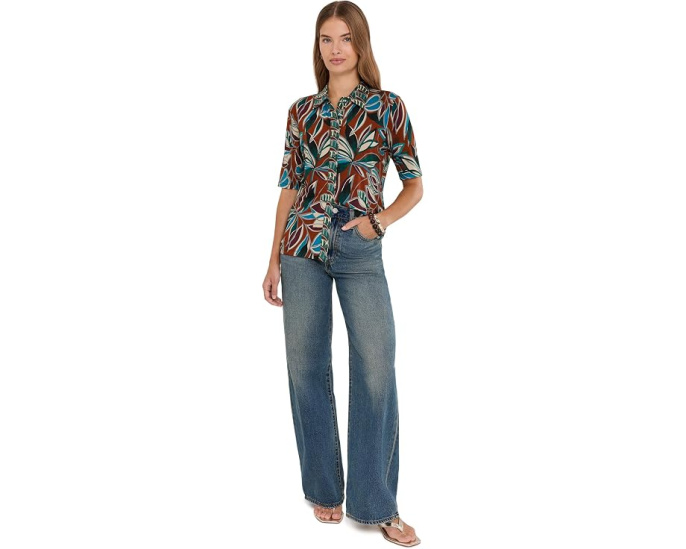The Janie Favorite Fitted Elbow Sleeve Button-Down