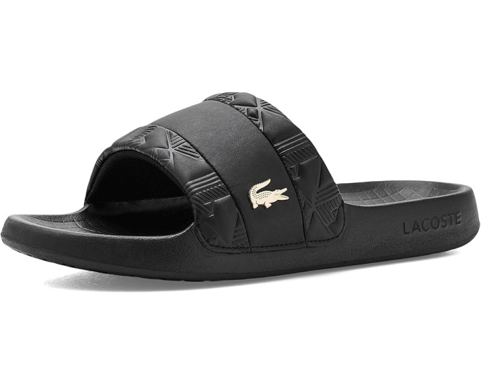 Вьетнамки Lacoste Hybrid Serve Slides с монограммой