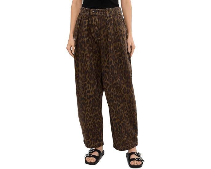 Джинсовые брюки Becca Denim Trousers от AllSaints с анималистичным принтом