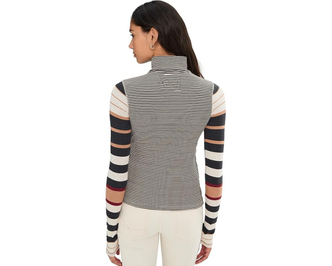 Топ Free People Avery Zip Up с молнией и V-образным вырезом