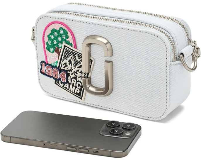 Джинсовая сумка Marc Jacobs The Camp Patchwork Denim Snapshot