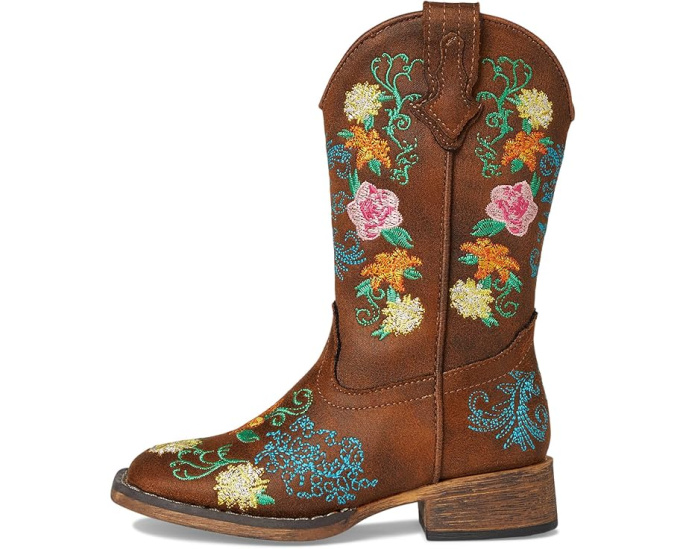 Roper Bailey Floral детские вестерн-сапоги с цветочной вышивкой