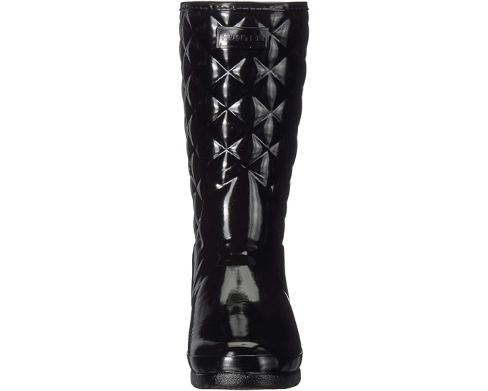 Резиновые сапоги Hunter Refined Gloss Quilt Short с глянцевым покрытием и стежкой