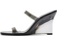 Stuart Weitzman босоножки Vinnie Lucite Slide 85 на каблуке 10 см
