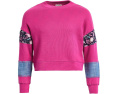 Детский пуловер Hatley Very Berry с миксовым узором и пайетками