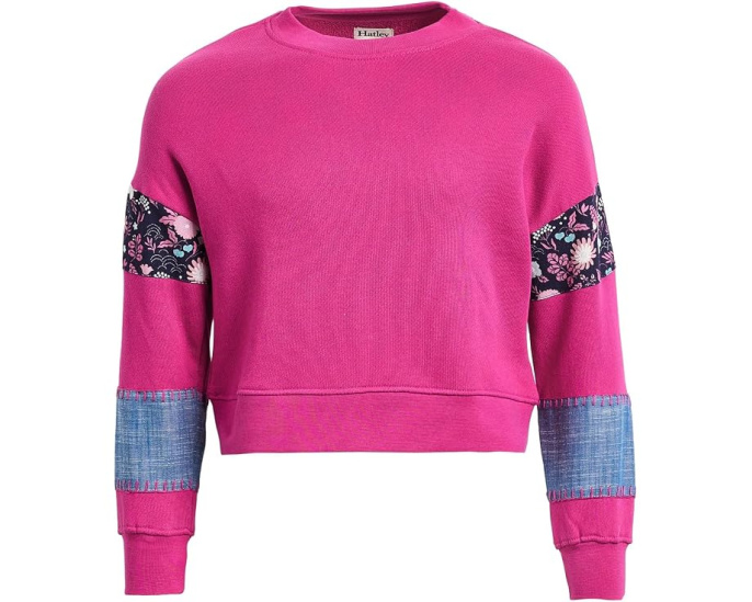 Детский пуловер Hatley Very Berry с миксовым узором и пайетками