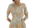 Платье-рубашка Floral Linen из льна с поясом Lauren Ralph Lauren
