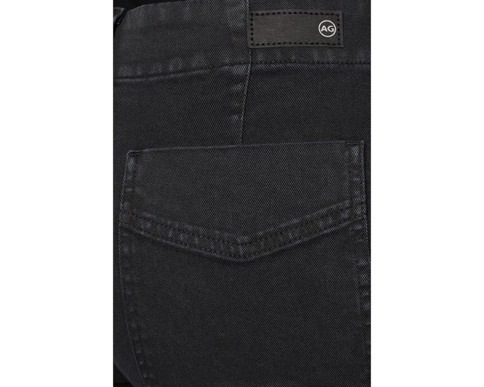 Утилитарные брюки AG Jeans Analeigh средней посадки черного цвета
