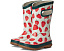 Детские резиновые сапоги Bogs Rainboot Strawberries с рисунком клубники и биоразлагаемой стелькой