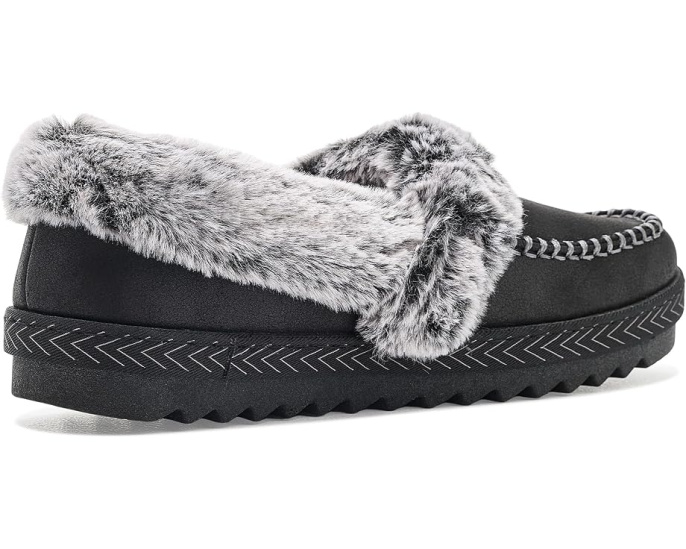 BOBS Cozy Kiss Scuff с меховым воротником и стелькой Memory Foam