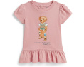 Футболка Polo Bear пеплум для малышей Polo Ralph Lauren