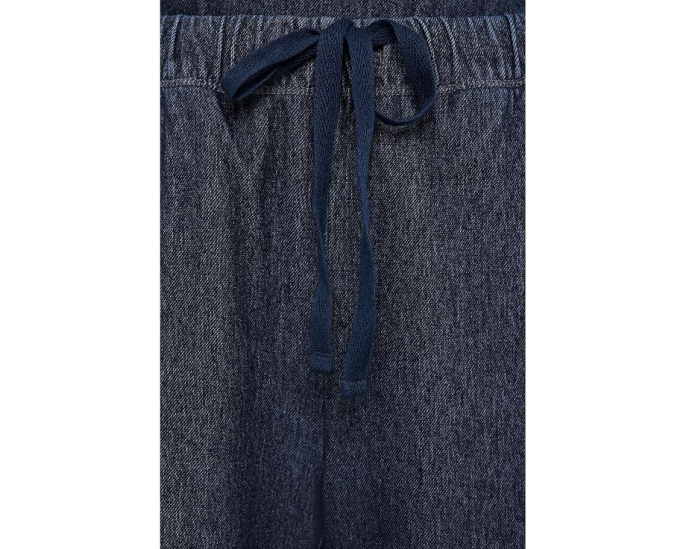 Органические хлопковые прямые брюки Indigo Knit от Eileen Fisher