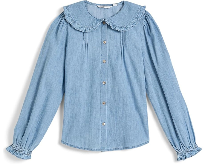 Chambray Collar Top (Toddler/Little Kid/Big Kid)