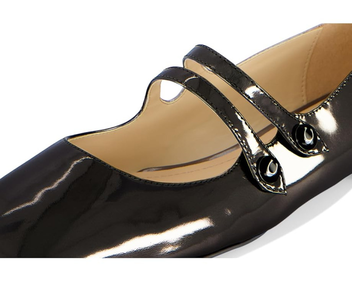 Туфли Mary Jane Winley Metallic Leather от COACH с квадратным носком